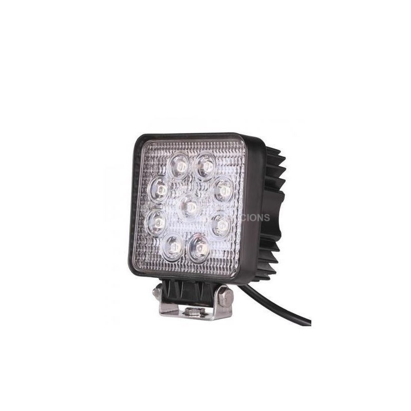 FARO TRABAJO LED 27W CUADRADO 10-80V